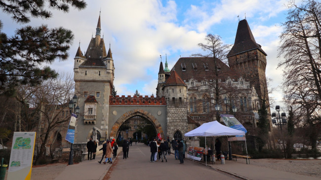 Обои картинки фото vajdahunyad castle, города, будапешт , венгрия, vajdahunyad, castle