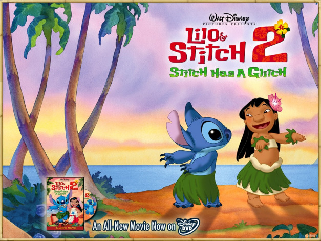 Обои картинки фото мультфильмы, lilo, stitch