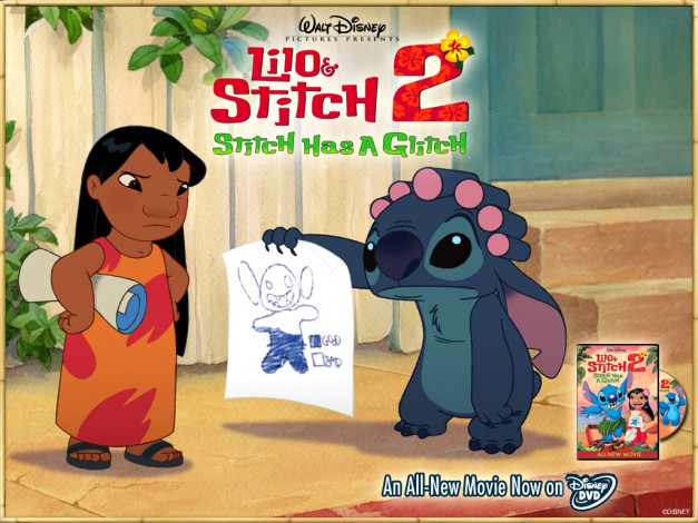 Обои картинки фото мультфильмы, lilo, stitch
