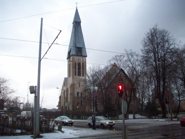 Обои картинки фото рига, церковь, где, служил, пастор, шлаг, города, латвия