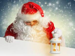 Картинка праздничные дед+мороз фонарь санта клаус дед мороз