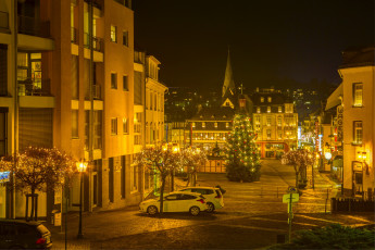 Картинка германия+майсен города -+огни+ночного+города германия mayen улица ночь дома майсен праздник елка
