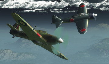 Картинка 3д+графика армия+ military полет самолеты облака