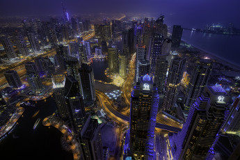 Картинка dubai города дубай+ оаэ панорама небоскребы