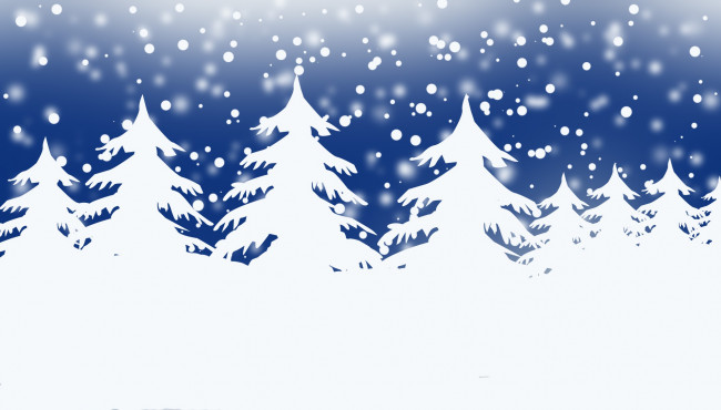 Обои картинки фото векторная графика, природа , nature, деревья, снег