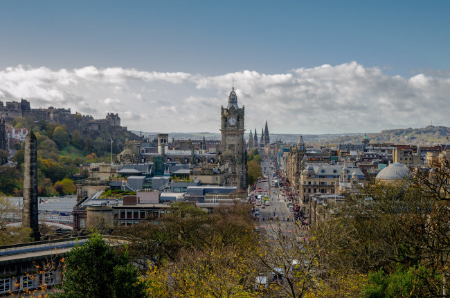 Обои картинки фото edinburgh, города, эдинбург , шотландия, панорама
