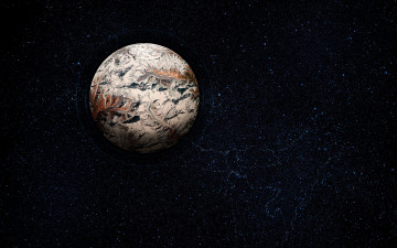 Картинка космос арт мгла планета звезды