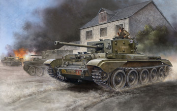 Картинка рисованные армия крейсерский танк кромвель