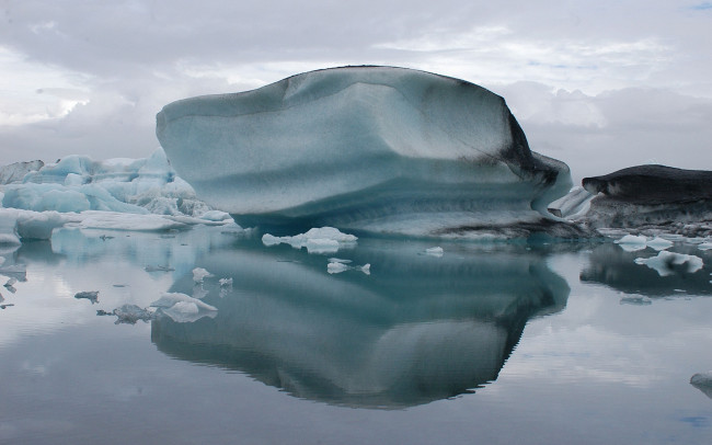 Обои картинки фото природа, айсберги и ледники, зима, снег, вода, лёд