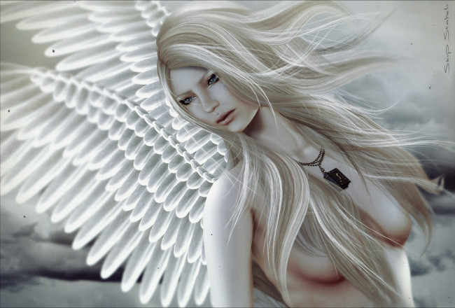 Обои картинки фото 3д графика, angel , ангел, крылья