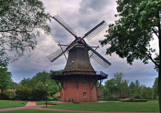 Обои картинки фото разное, мельницы, ветряк, мельница