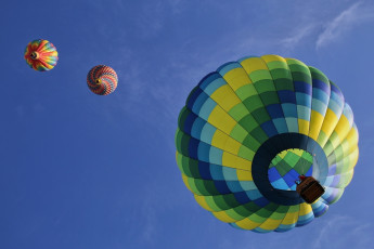 Картинка авиация воздушные+шары шар фон небо