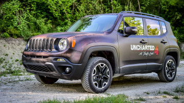 обоя jeep renegade uncharted edition 2016, автомобили, jeep, 2016, edition, uncharted, renegade