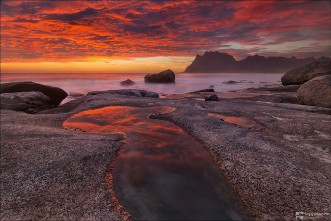 Обои картинки фото природа, побережье, закат, камни, море