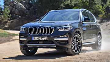 Картинка bmw+x3+xdrive30d+2018 автомобили bmw x3 xdrive30d 2018 чёрный