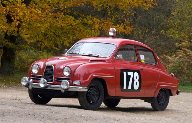 Обои картинки фото saab 96 rally car 1960, автомобили, saab, 1960, car, 96, rally