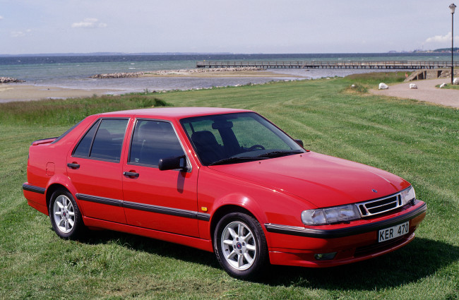Обои картинки фото saab 9000 cse anniversary edition 1996, автомобили, saab, 1996, edition, anniversary, cse, 9000