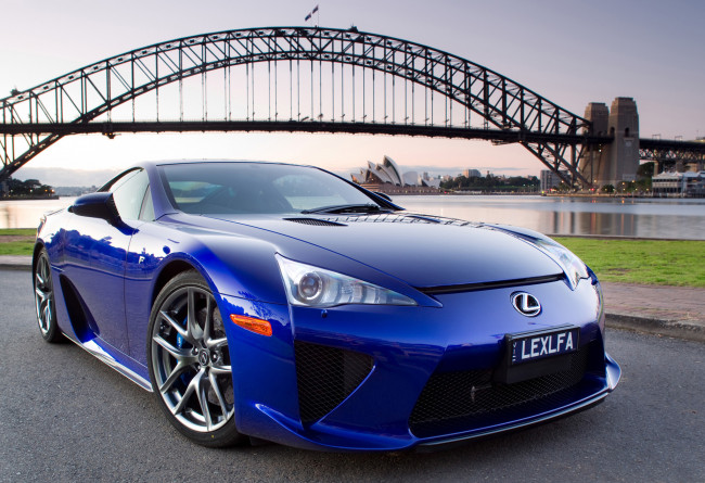 Обои картинки фото lexus lfa au-spec 2011, автомобили, lexus, au-spec, lfa, blue, 2011