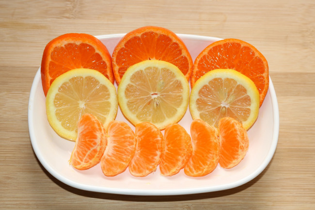 Обои картинки фото еда, цитрусы, апельсин, лимон, мандарин