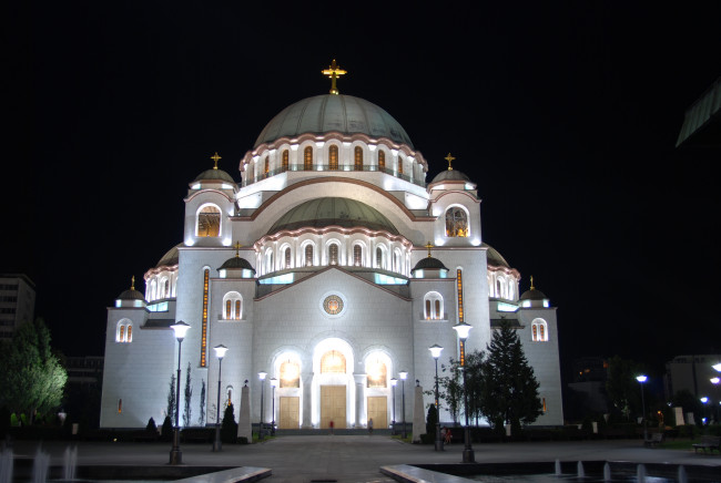 Обои картинки фото города, белград , сербия, православие, храм, церковь, саввы, святого, собор, столицы, религия, христианство, белград