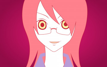 обоя аниме, sayonara zetsubo sensei, девочка, лицо, очки