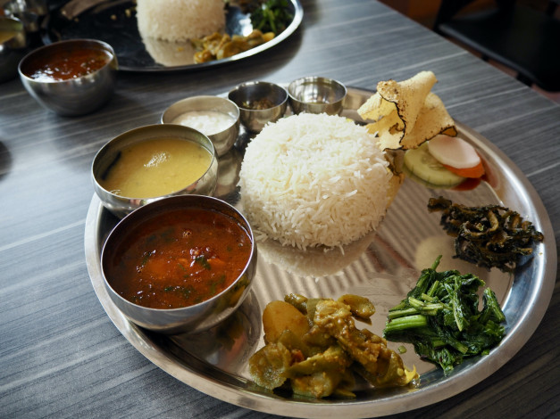 Обои картинки фото еда, разное, dal, bhat
