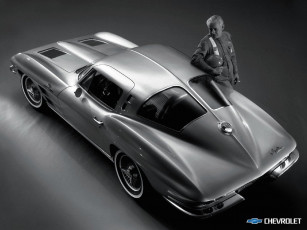 Картинка chevrolet corvette c2 sting ray автомобили