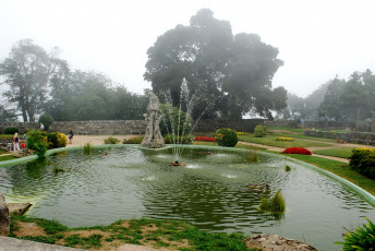 Картинка природа парк фонтан цветы