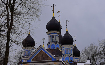 Картинка города православные церкви монастыри кресты облачность всех скорбящих радосте купола православный храм в литве честь иконы
