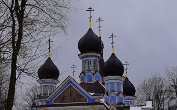 обоя города, православные, церкви, монастыри, кресты, облачность, всех, скорбящих, радосте, купола, православный, храм, в, литве, честь, иконы