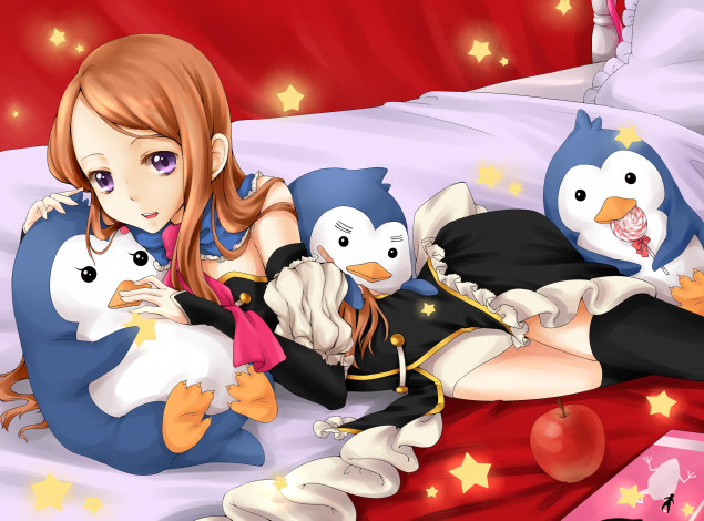 Обои картинки фото takakura, himari, аниме, mawaru, penguin, drum, penguindrum