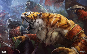 Картинка prime world видео игры воины тигр