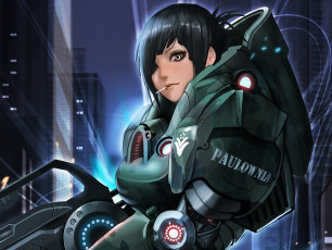 Картинка фэнтези девушки костюм автомат защитный девушка солдат