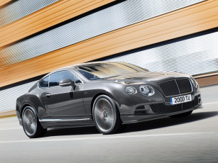 Картинка автомобили bentley 2014 speed gt continental темный