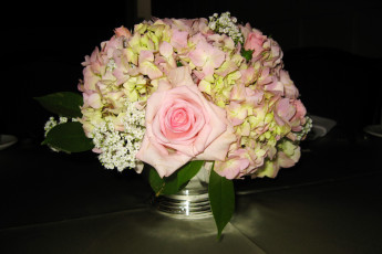 Картинка цветы букеты +композиции гортензия букет розы