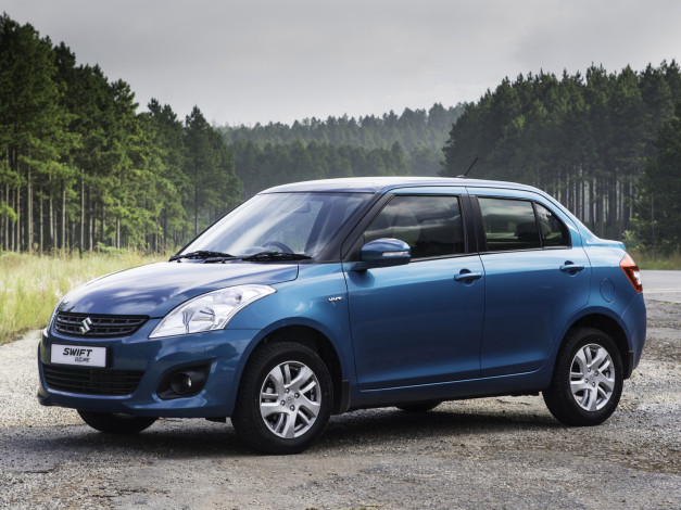 Обои картинки фото автомобили, suzuki, синий, 2014, za-spec, dzire, swift