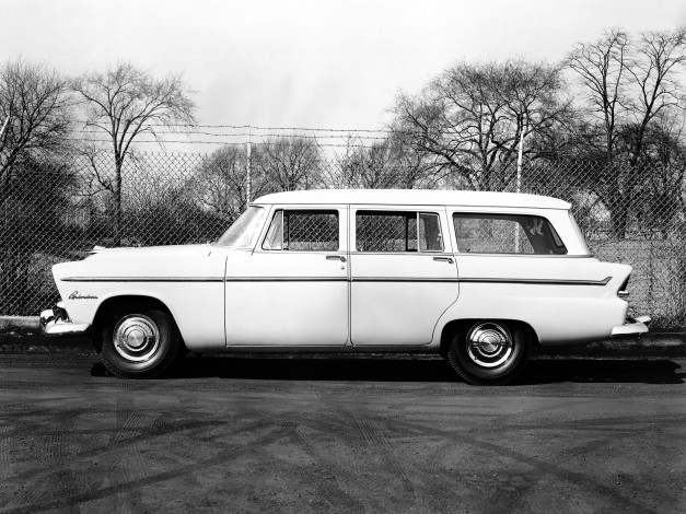 Обои картинки фото plymouth belvedere suburban wagon 1955, автомобили, plymouth, 1955, wagon, suburban, belvedere