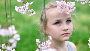 Картинка разное дети девочка лицо цветение