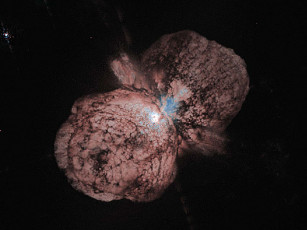 Картинка eta carinae обречённая звезда космос галактики туманности