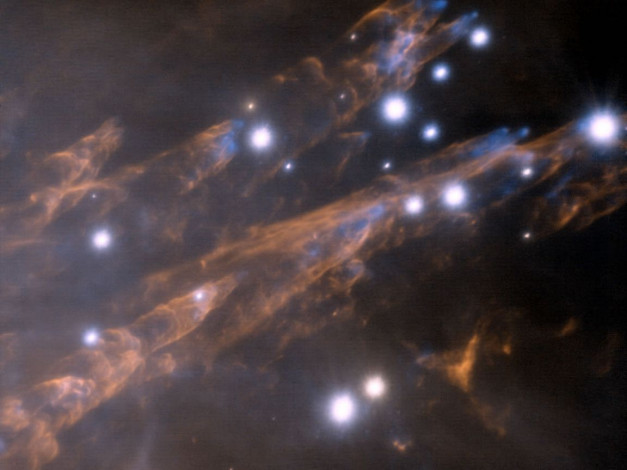 Обои картинки фото столбы, орионе, космос, галактики, туманности