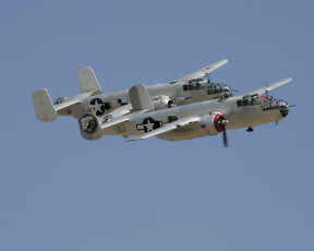 Картинка авиация боевые самолёты b-25