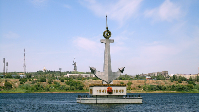 Обои картинки фото города, памятники, скульптуры, арт, объекты, речникам, волгоград