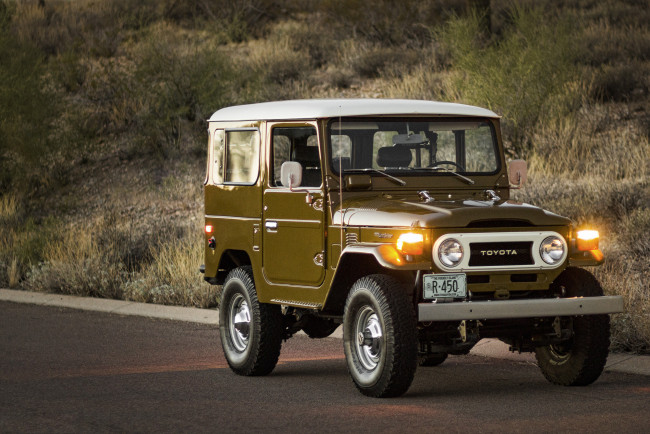 Обои картинки фото 1977-toyota-fj40-land-cruiser, автомобили, toyota, land