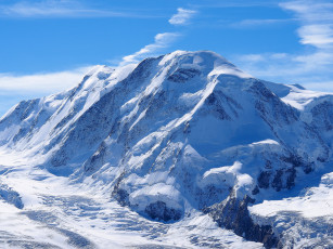 Картинка природа горы солнечно небо снег гора