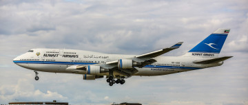 Картинка boeing+747 авиация пассажирские+самолёты полет небо авиалайнер