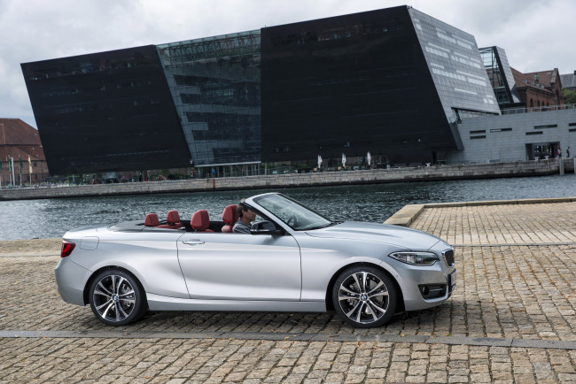 Обои картинки фото 2015 bmw 228i f23 convertible, автомобили, bmw, кабриолет, серебристый