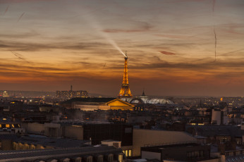Картинка города париж+ франция рассвет