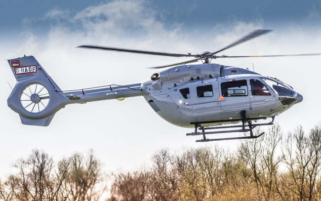 Обои картинки фото eurocopter ec145, авиация, вертолёты, 4k, eurocopter, ec145, passenger, helicopters
