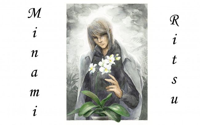 Обои картинки фото аниме, loveless, сенсей, минами, ритсу, орхидея