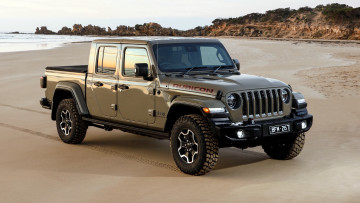 Картинка автомобили jeep джип gladiator rubicon 2020 внедорожник побережье
